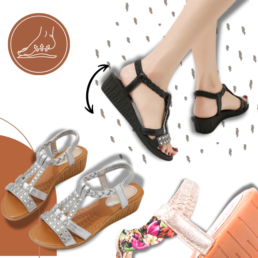 Elegante ortopædiske boho-sandaler
- Ozerty