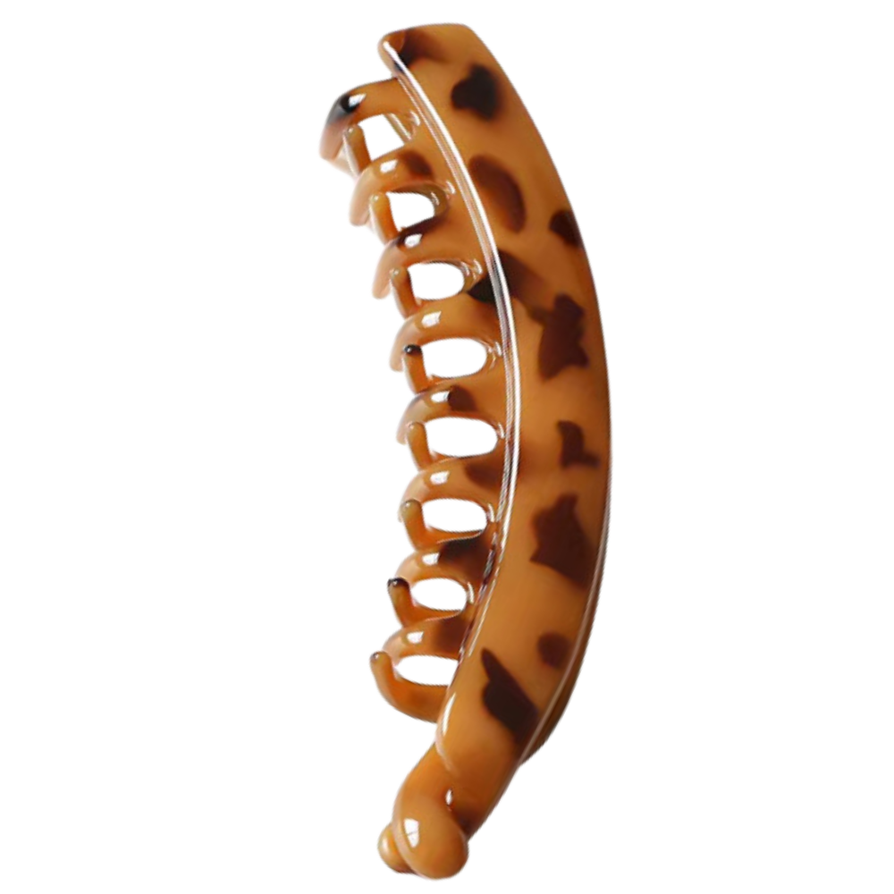 Elegant hestehaleholder med clips -Kaffe Skildpaddeskal - Ozerty