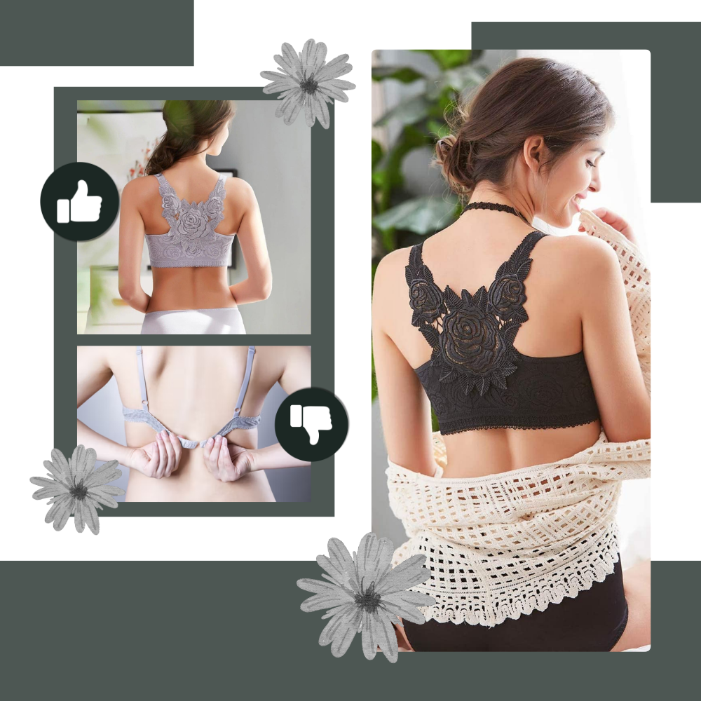 Elegant Rose Push-up Blonde BH - Ozerty