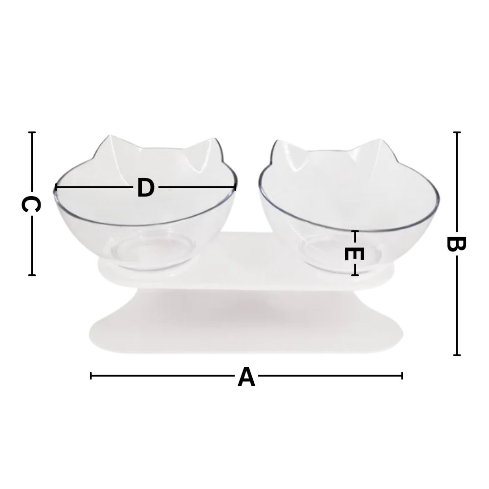 Forhøjet og komfortabel skål til katte
- Ozerty