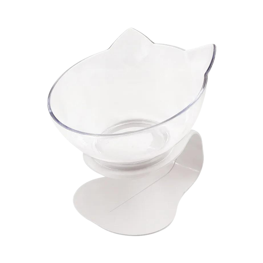 Forhøjet og komfortabel skål til katte
-Gennemsigtig/Enkelt - Ozerty