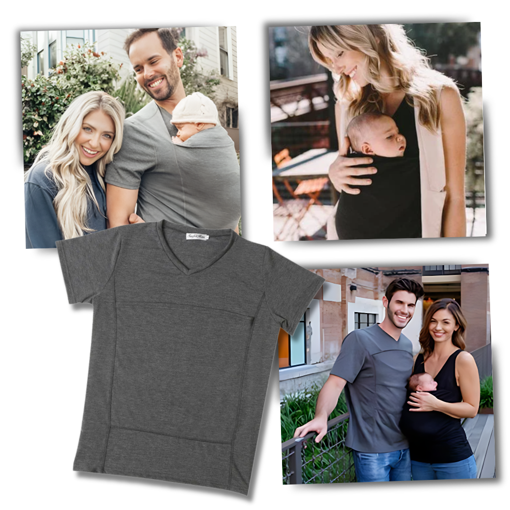 Ergonomisk moderigtig kænguru-T-shirt
- Ozerty