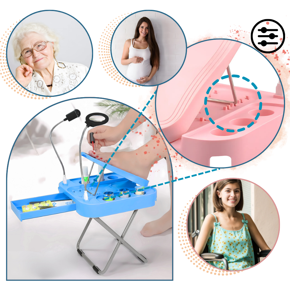 Ergonomisk LED-pedicure fodstøtte - Ozerty