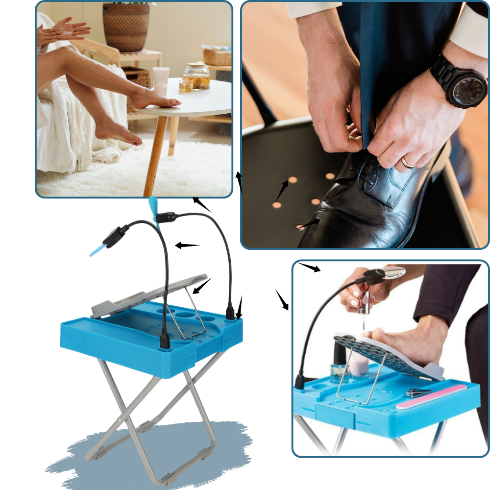 Ergonomisk LED-pedicure fodstøtte - Ozerty