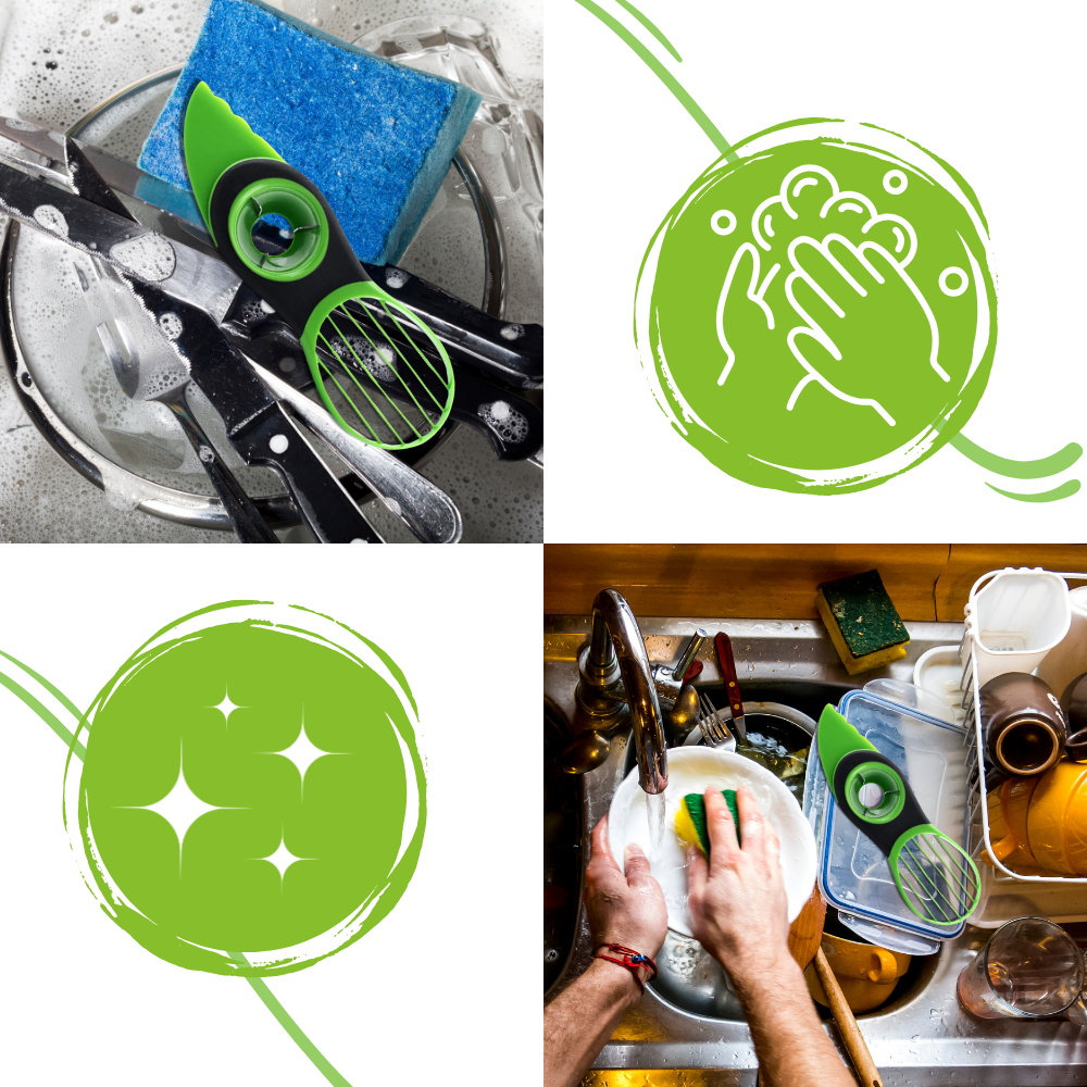 Ergonomisk multifunktionelt avocado-redskab
- Ozerty