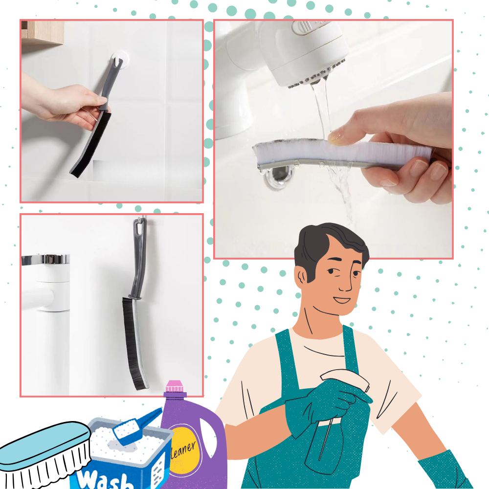 Ergonomisk blød rengøringsbørste - Ozerty