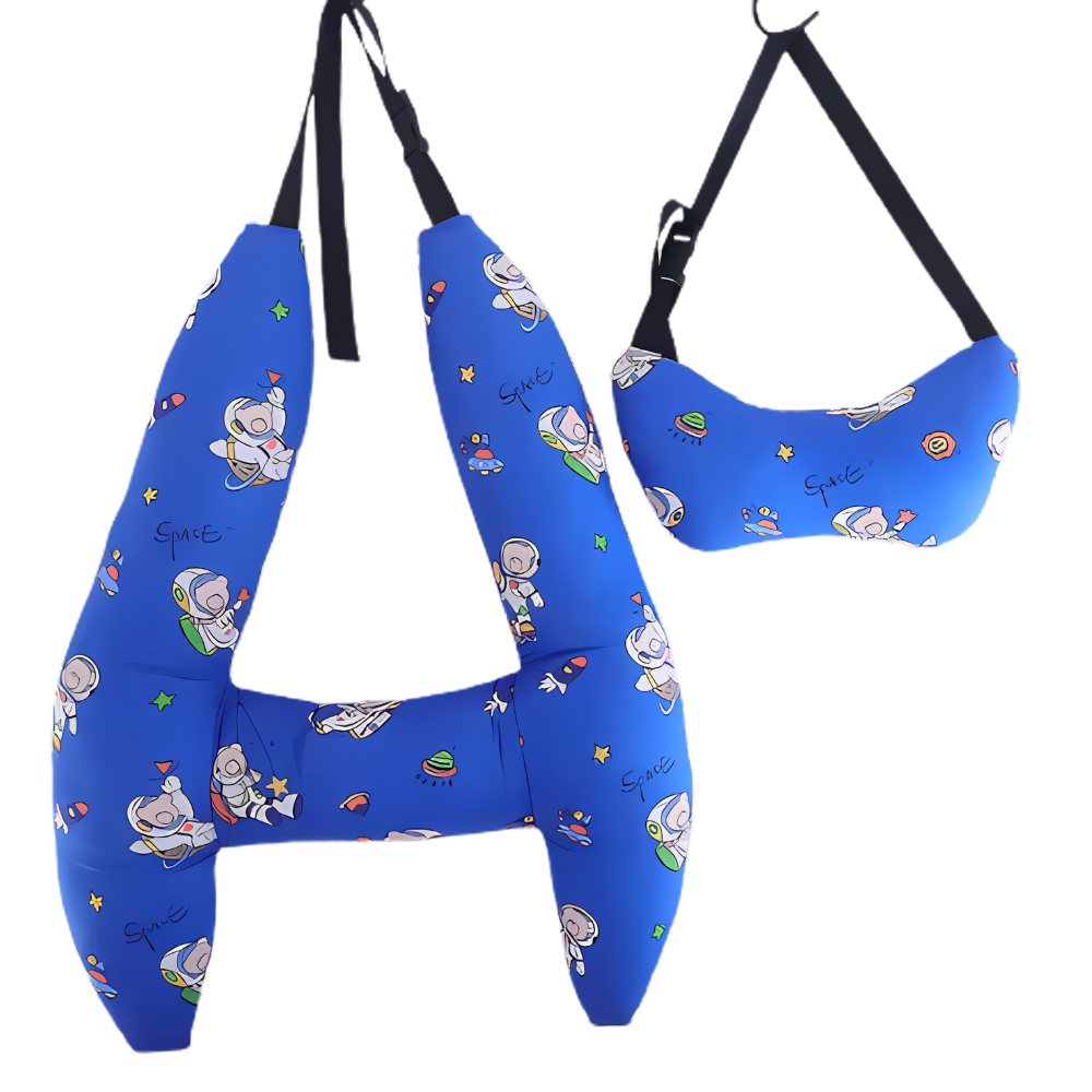 Nakkepude med ergonomisk støtte til rejsen
-Blå astronaut - Ozerty