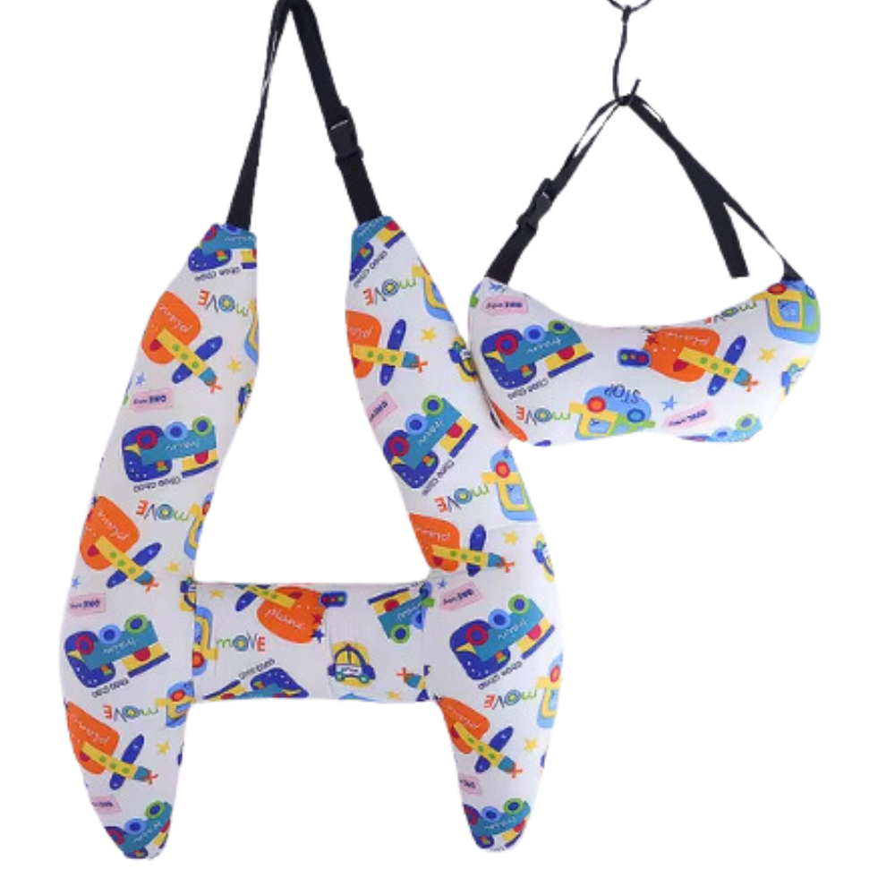 Nakkepude med ergonomisk støtte til rejsen
-Blå bil - Ozerty