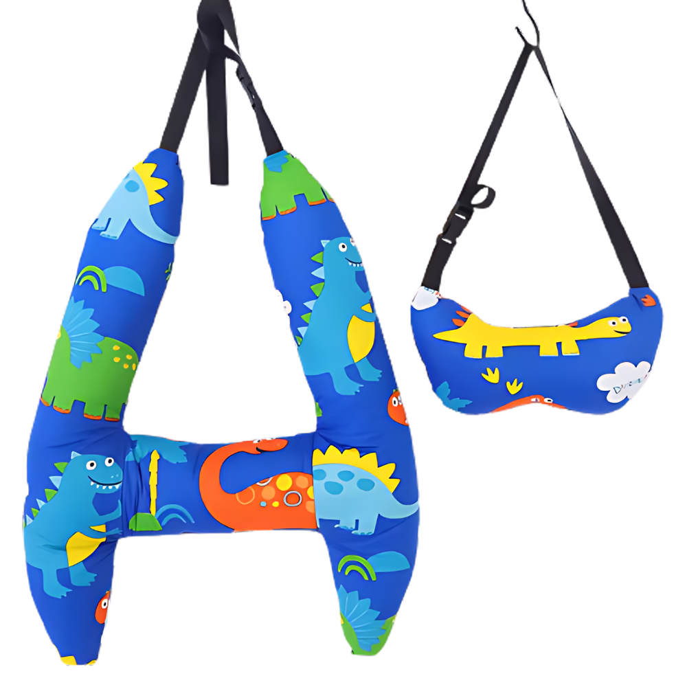 Nakkepude med ergonomisk støtte til rejsen
-Dybblå dinosaur - Ozerty