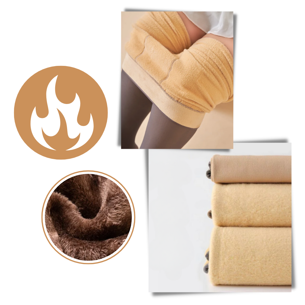 Imiteret gennemsigtige fleeceforede strømpebukser
- Ozerty