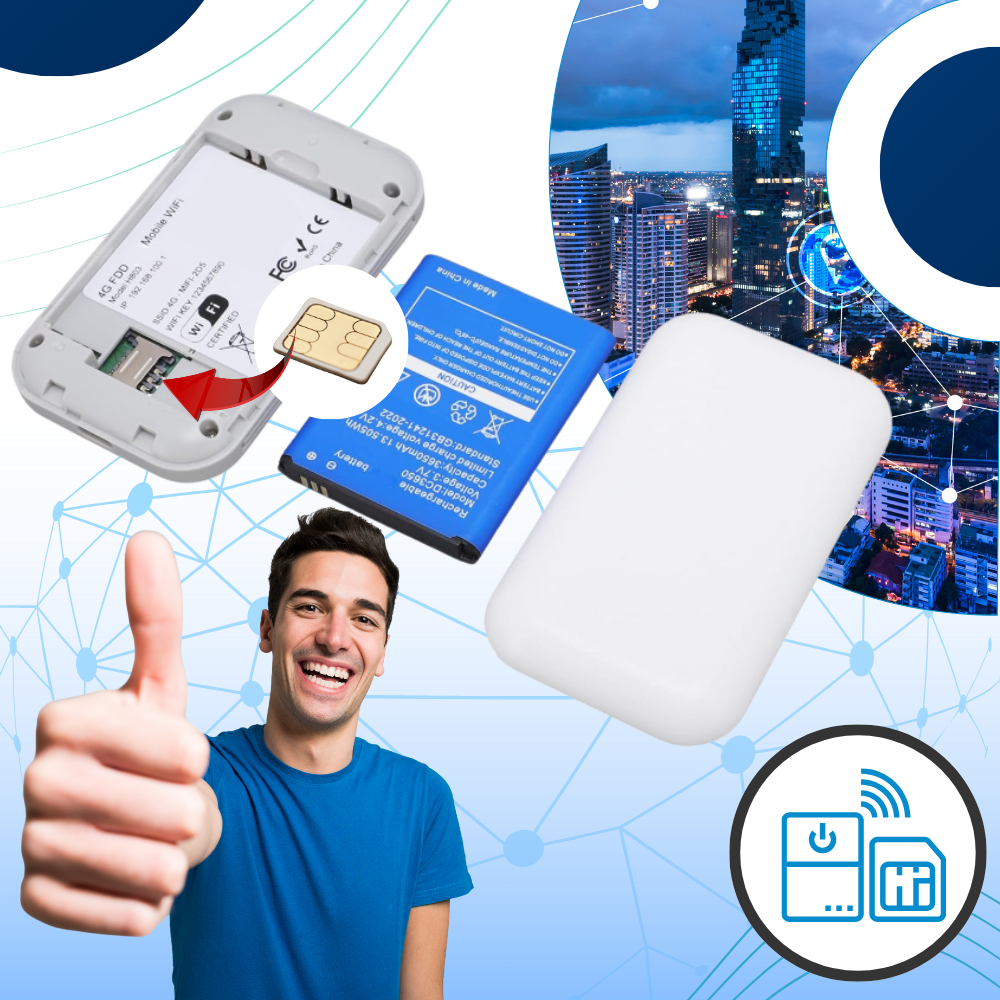 Fast Connect Bærbar WiFi - Ozerty