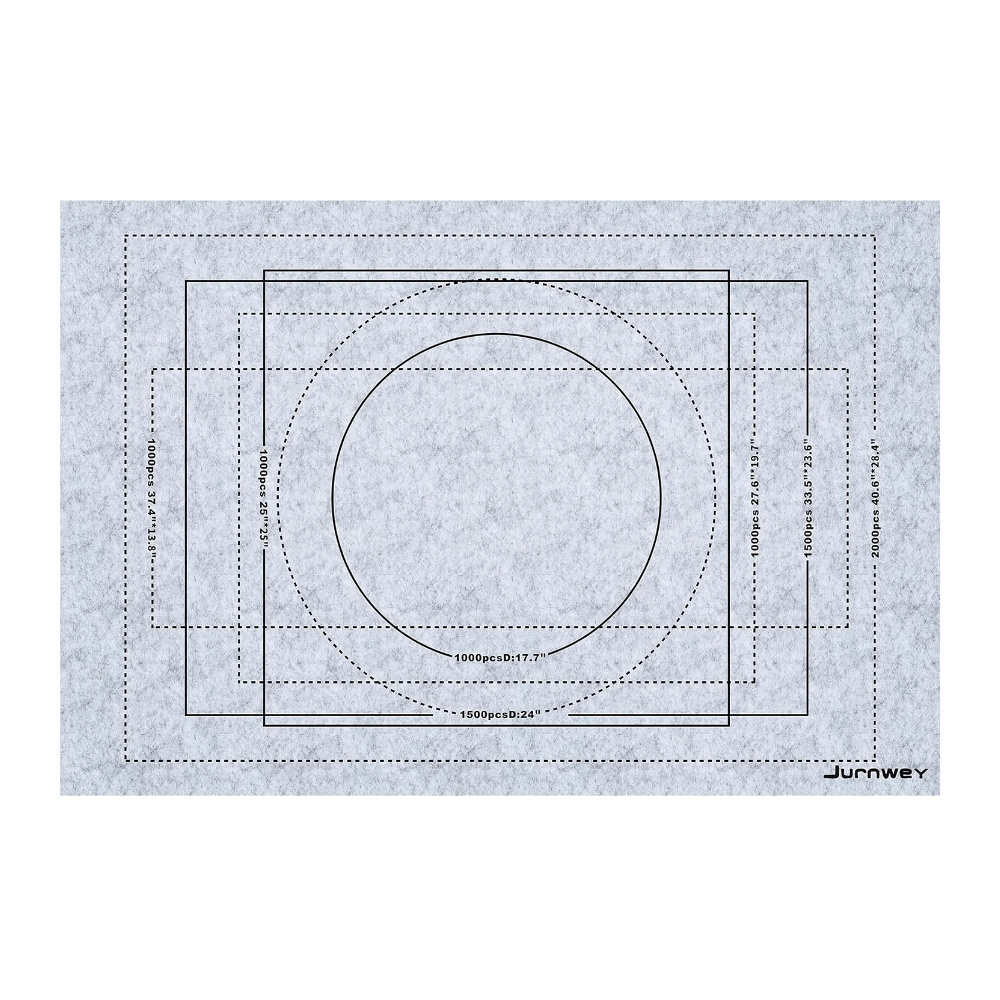 Sammenrullelig filt puslespilsmåtte -Grå - Ozerty