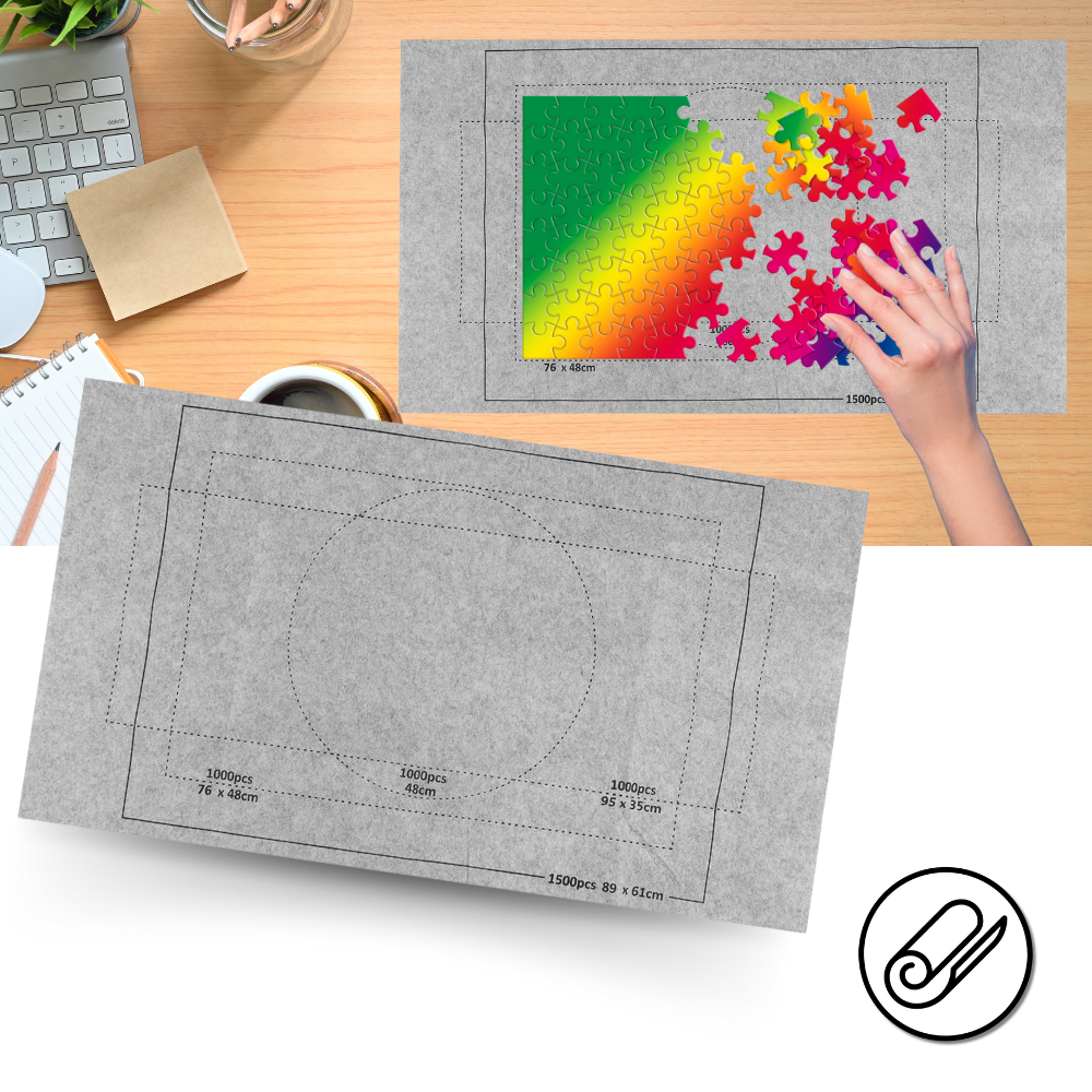 Sammenrullelig filt puslespilsmåtte - Ozerty