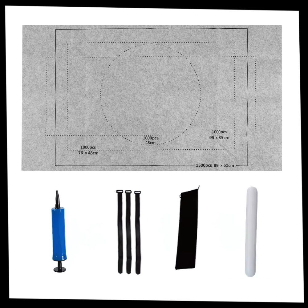 Sammenrullelig filt puslespilsmåtte - Ozerty