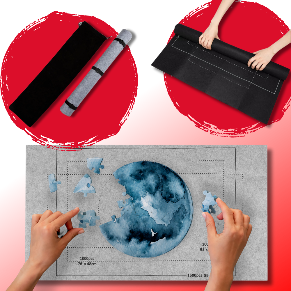 Sammenrullelig filt puslespilsmåtte - Ozerty