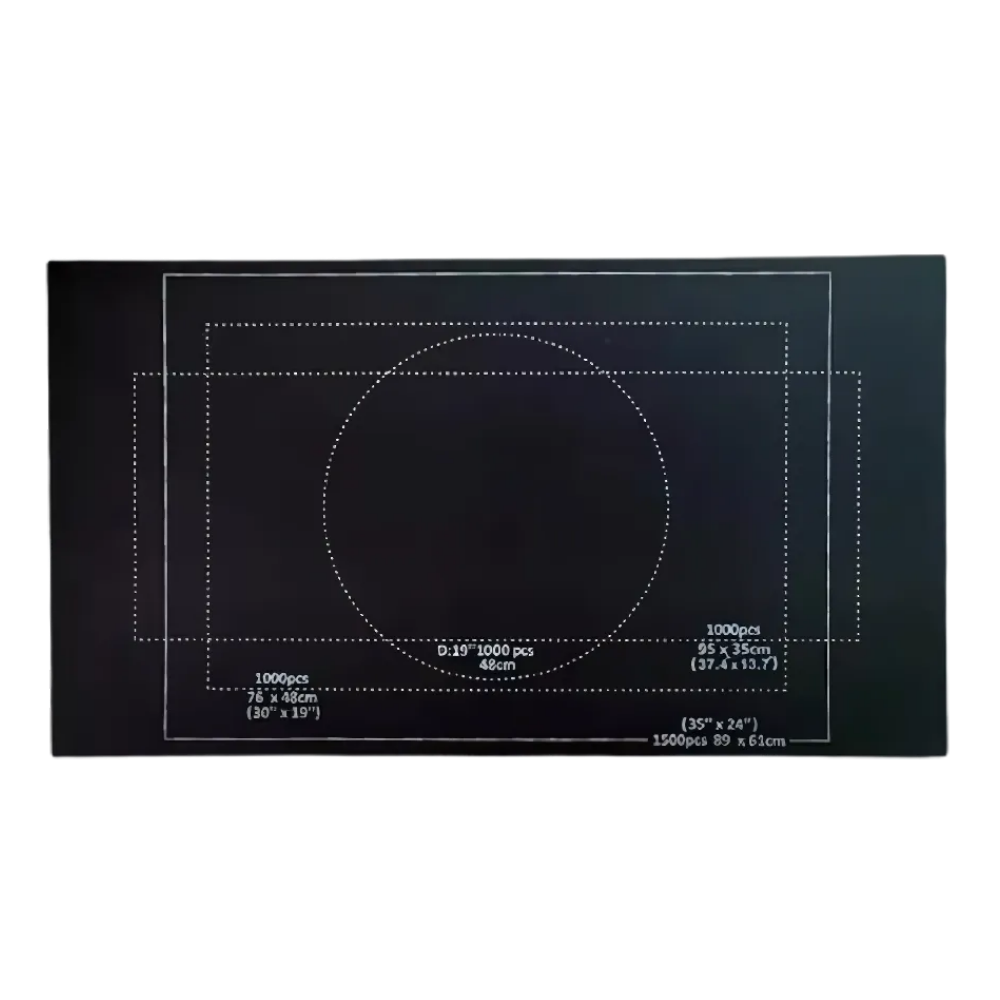 Sammenrullelig filt puslespilsmåtte -Sort - Ozerty