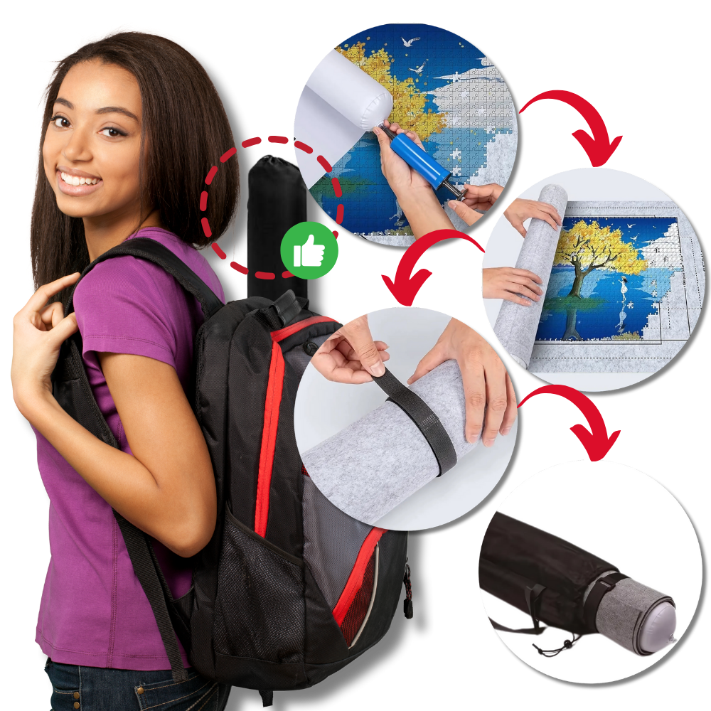 Sammenrullelig filt puslespilsmåtte - Ozerty