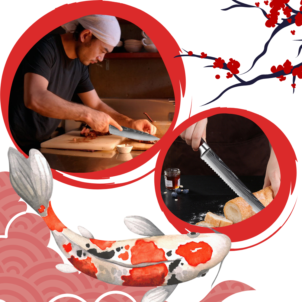 Japanske knive i Fire Land-serien
- Ozerty