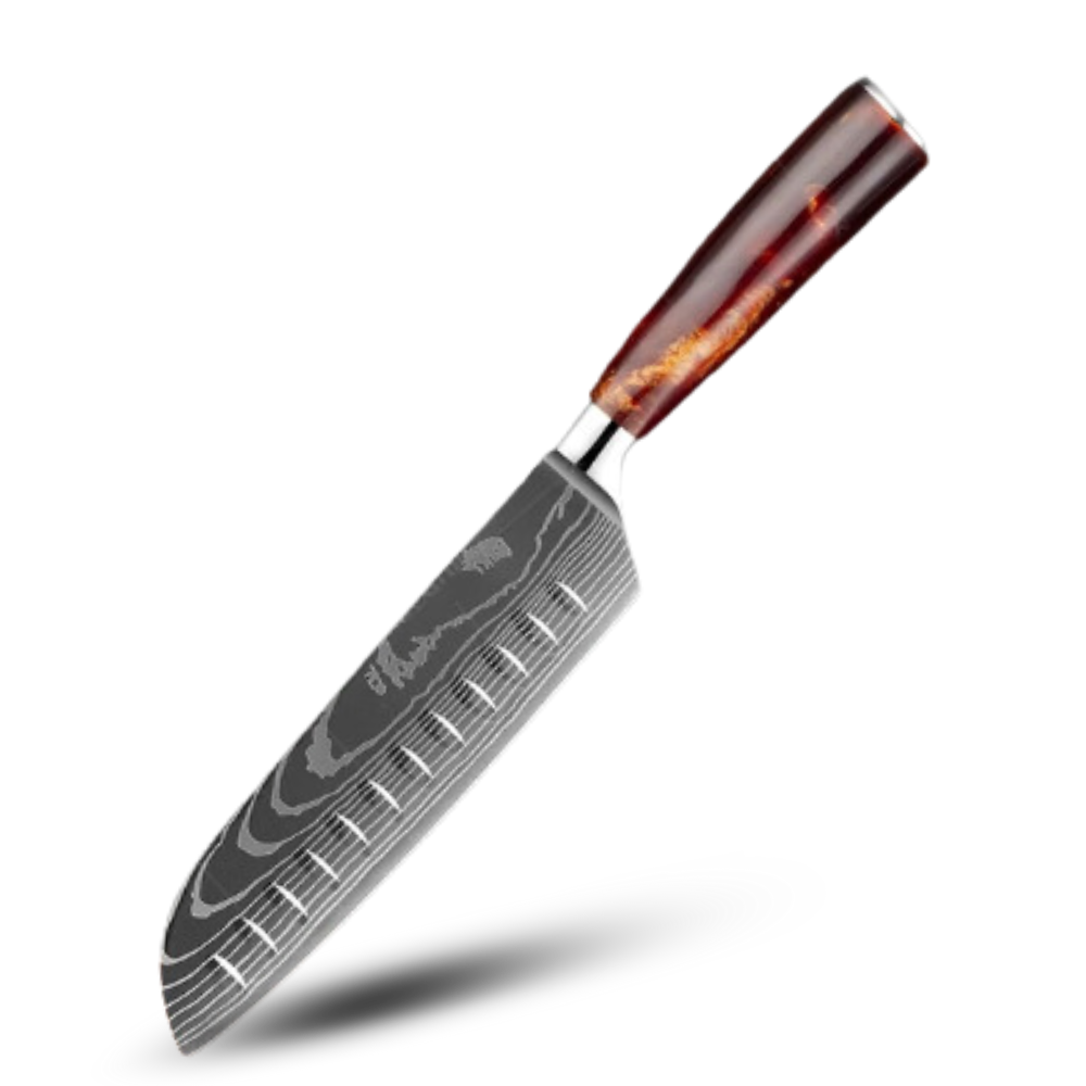 Japanske knive i Fire Land-serien
-Stor Santoku-kniv 10 cm - Ozerty