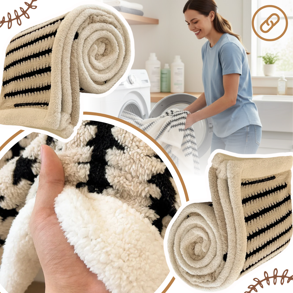 Blødt Jacquard Vintertæppe - Ozerty