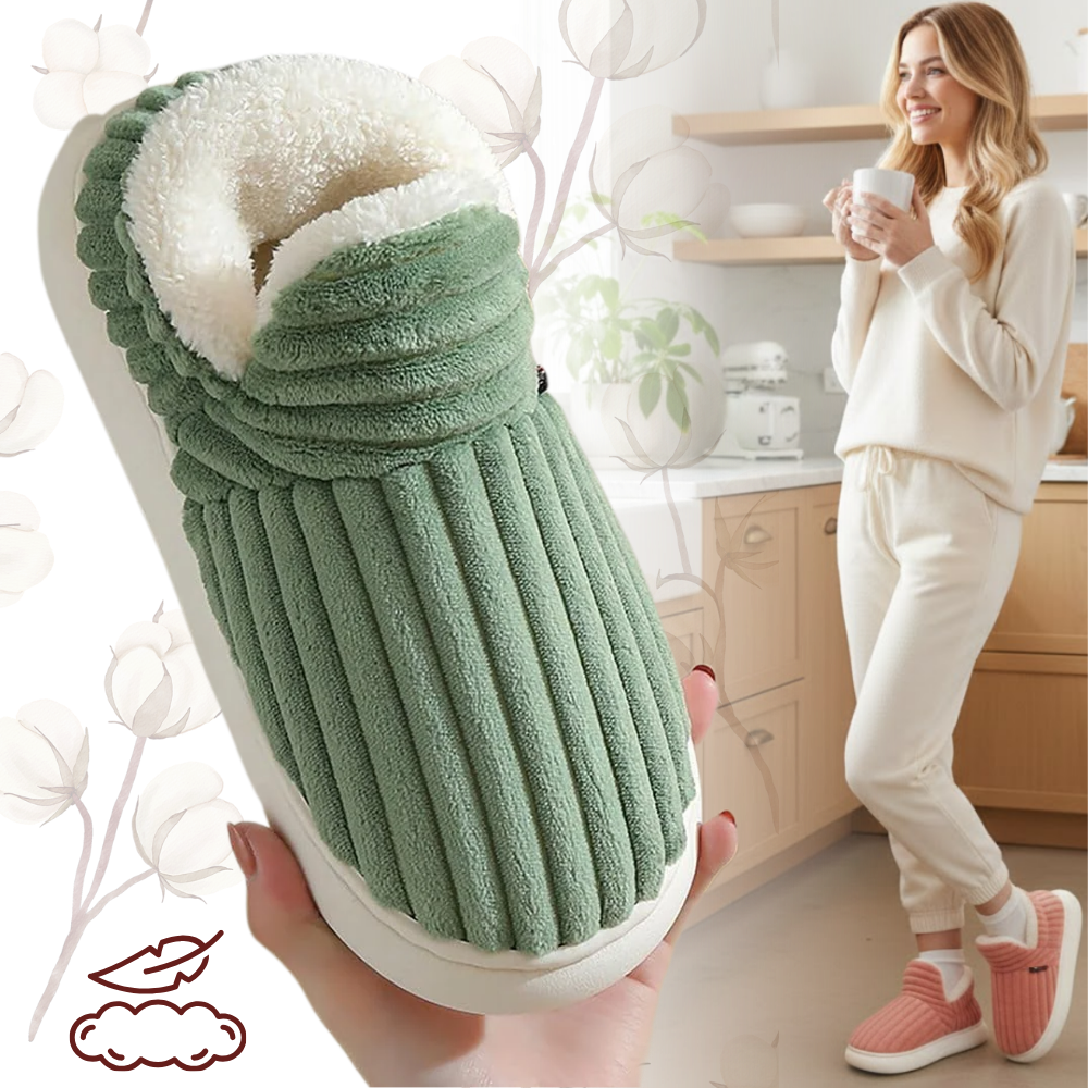 Fluffy Plush House Slip-On - Ozerty