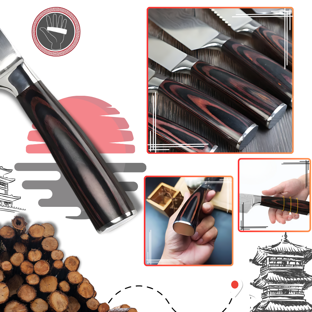 Japansk kniv i skovtræ
- Ozerty