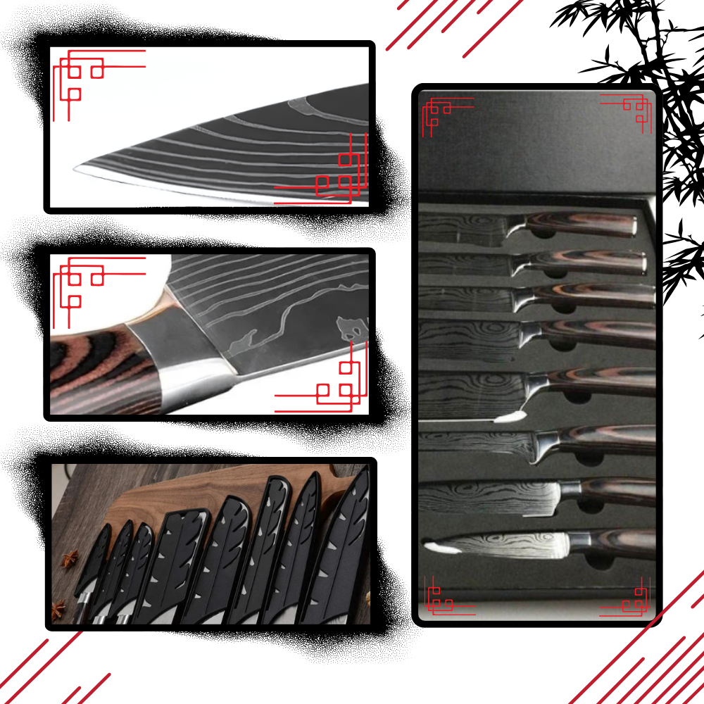 Japansk kniv i skovtræ
- Ozerty