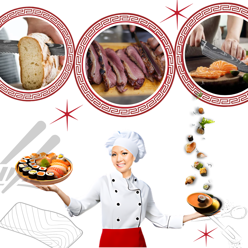 Japansk kniv i skovtræ
- Ozerty