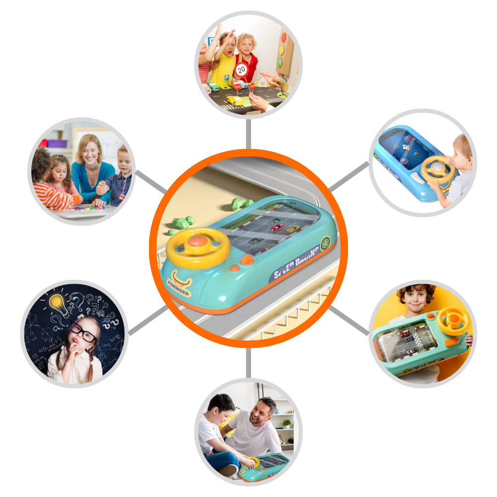 Sjovt og lærerigt køresimulator-legetøj
- Ozerty