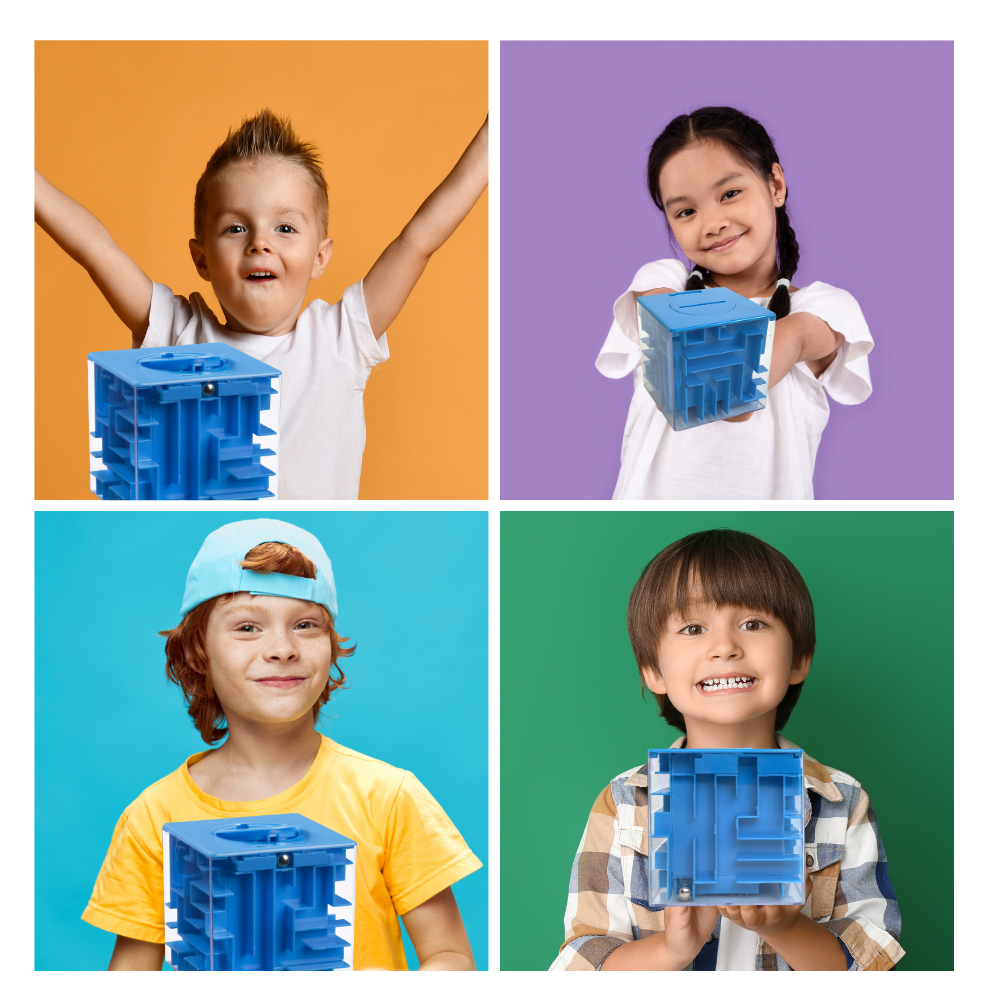 Sjov labyrintboks med penge
- Ozerty