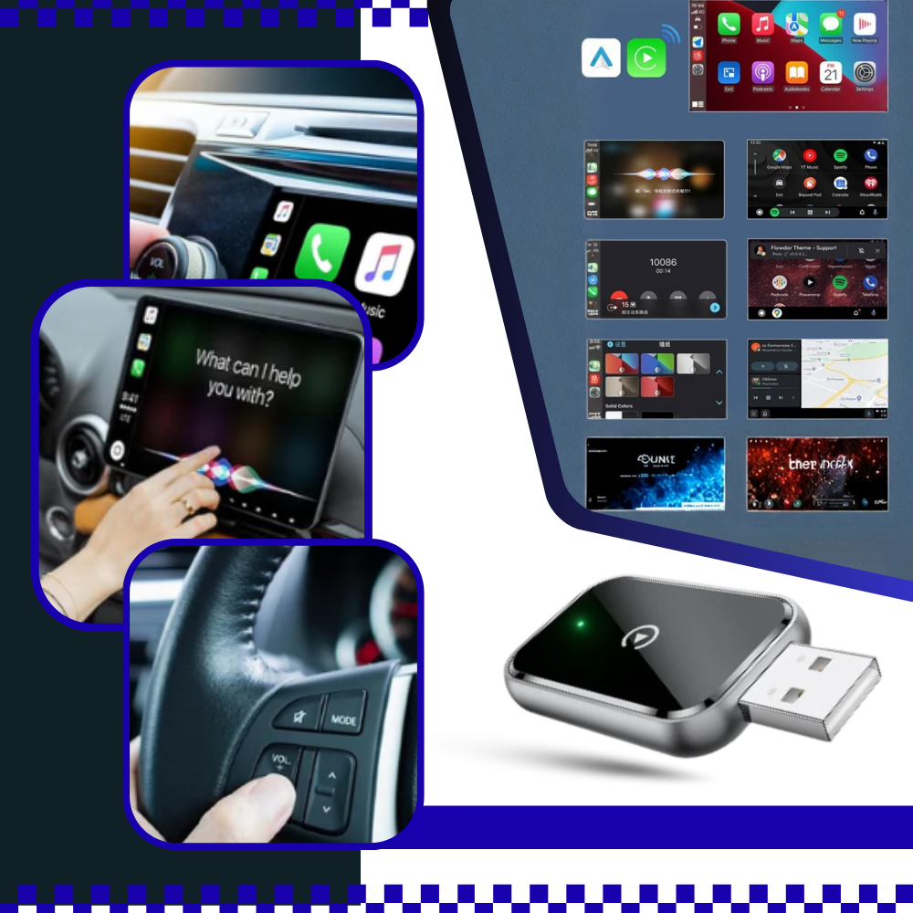 Trådløs CarPlay Adapter - Ozerty