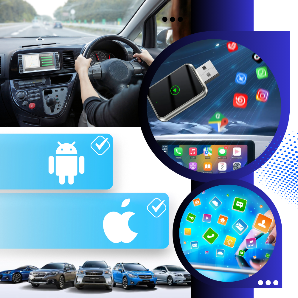 Trådløs CarPlay Adapter - Ozerty