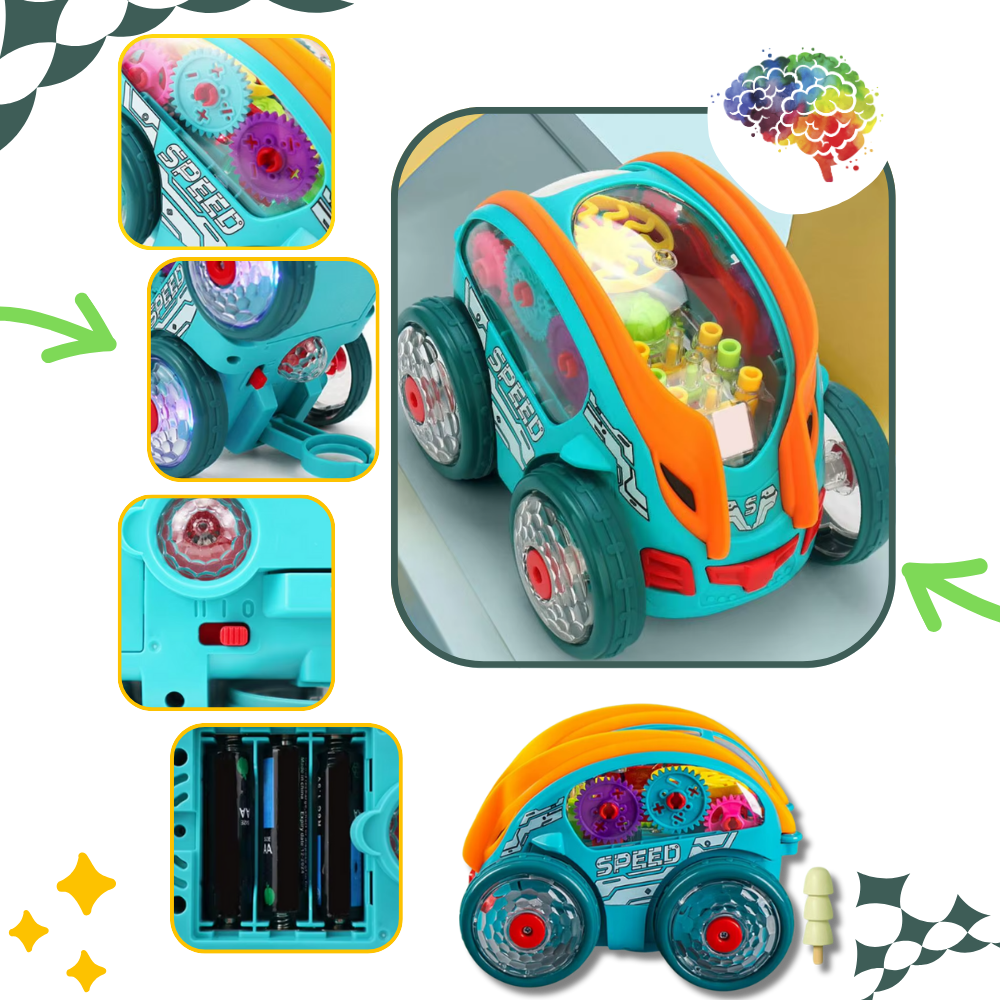 Tandjhuls-drevet legetøjsbil - Ozerty