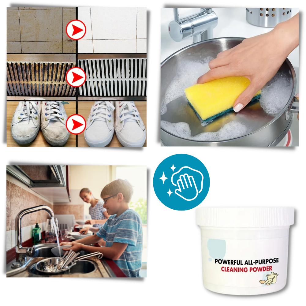 Skånsomt multianvendeligt rengøringspulver
- Ozerty