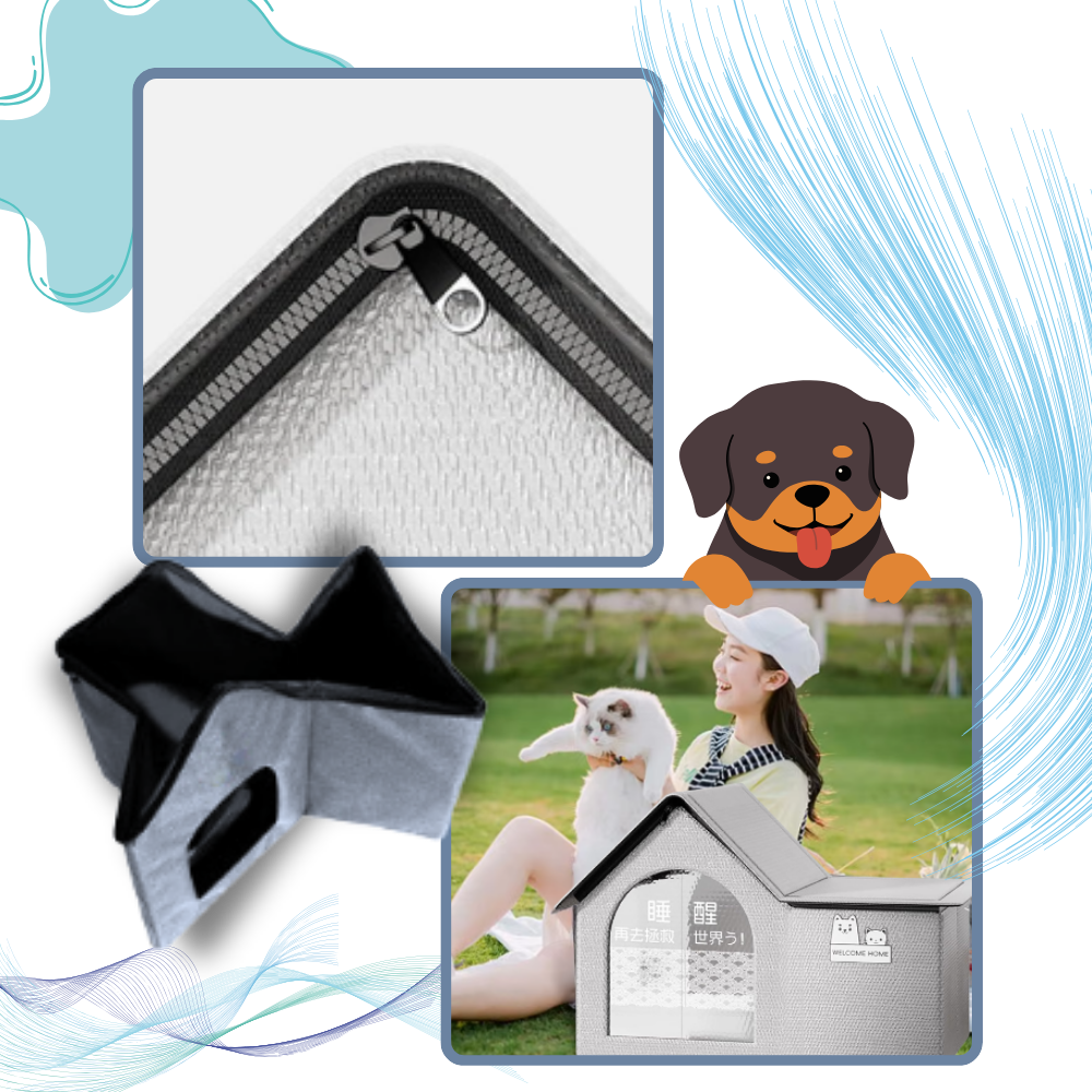 Afkølende kattehus med varmereflekterende isolering
- Ozerty