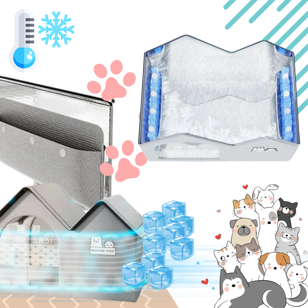 Afkølende kattehus med varmereflekterende isolering
- Ozerty