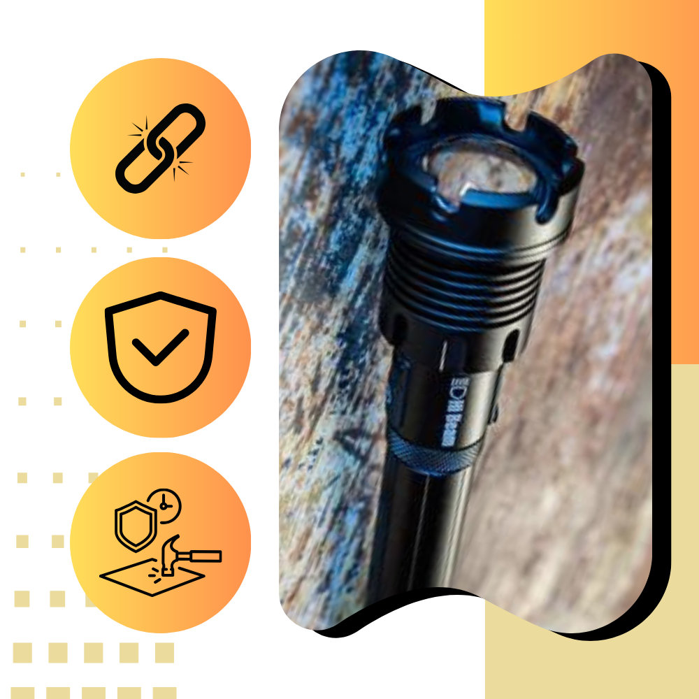 Genopladelig LED lommelygte med fjernlys - Ozerty