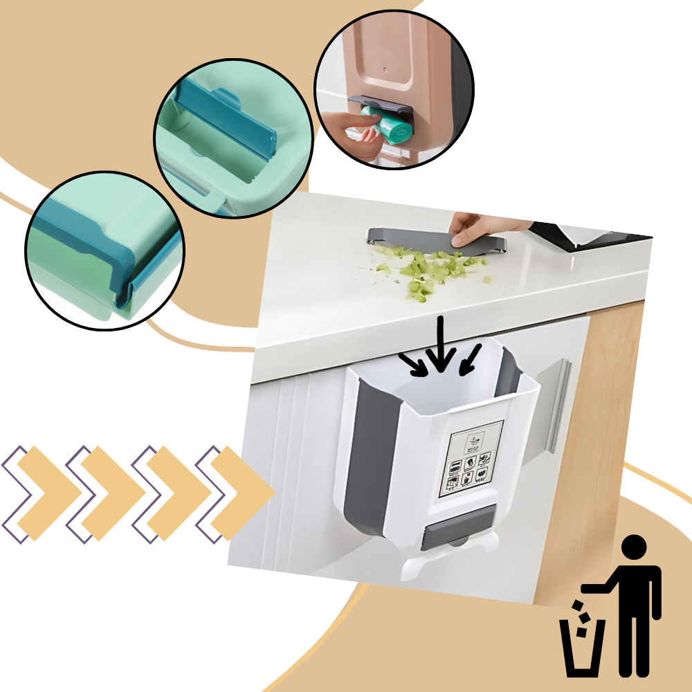 Sammenklappelig skraldespand med høj kapacitet - Ozerty