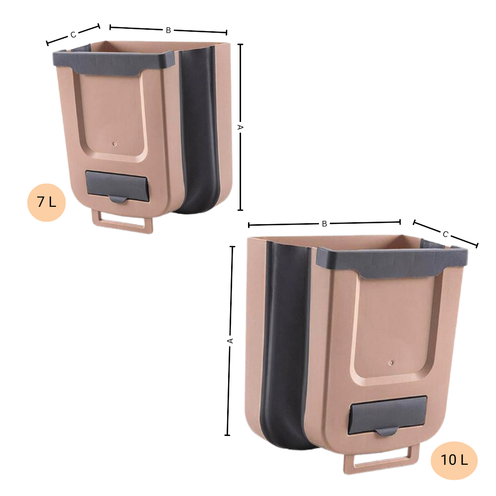 Sammenklappelig skraldespand med høj kapacitet - Ozerty