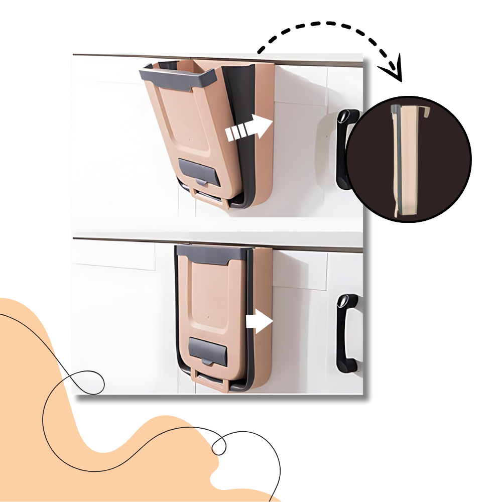 Sammenklappelig skraldespand med høj kapacitet - Ozerty