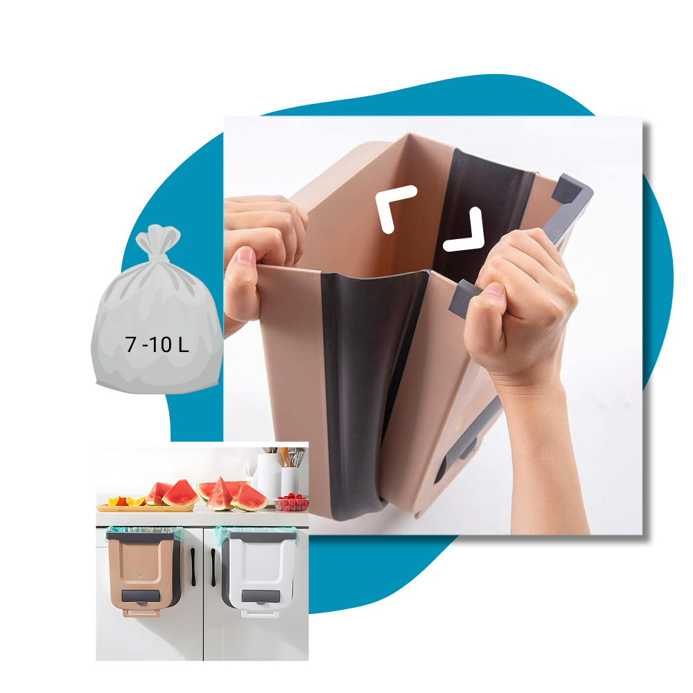 Sammenklappelig skraldespand med høj kapacitet - Ozerty