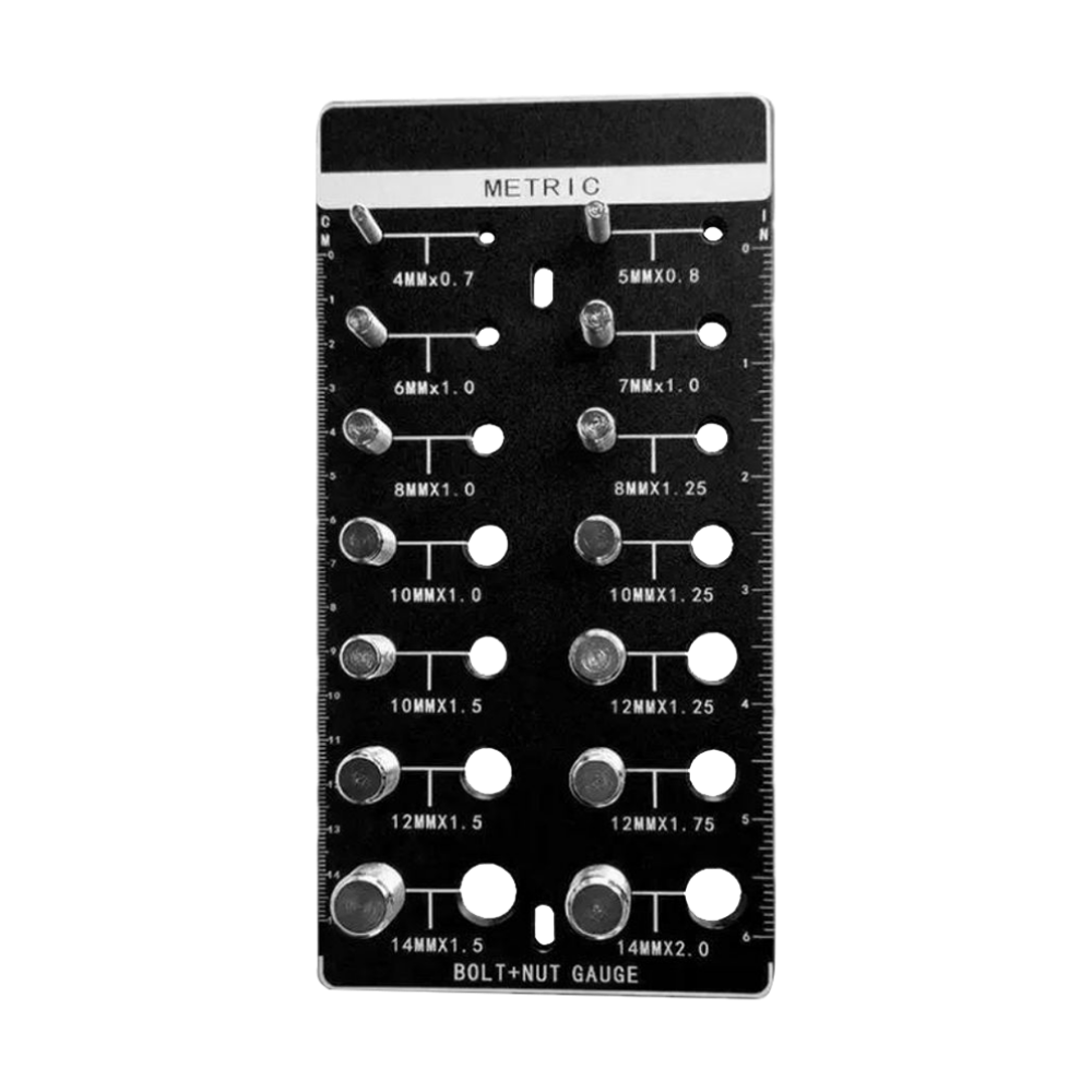 Gevindmåler Med Høj Præcision -Sort - Ozerty