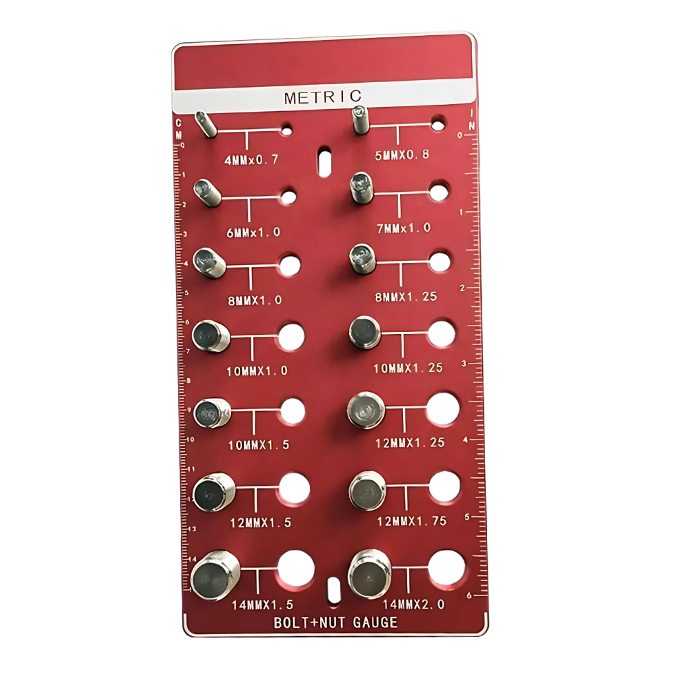 Gevindmåler Med Høj Præcision -Rød - Ozerty