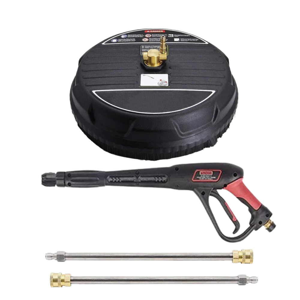 Højtryksrenser med dobbeltfunktion -Disc + 2 stik - Ozerty