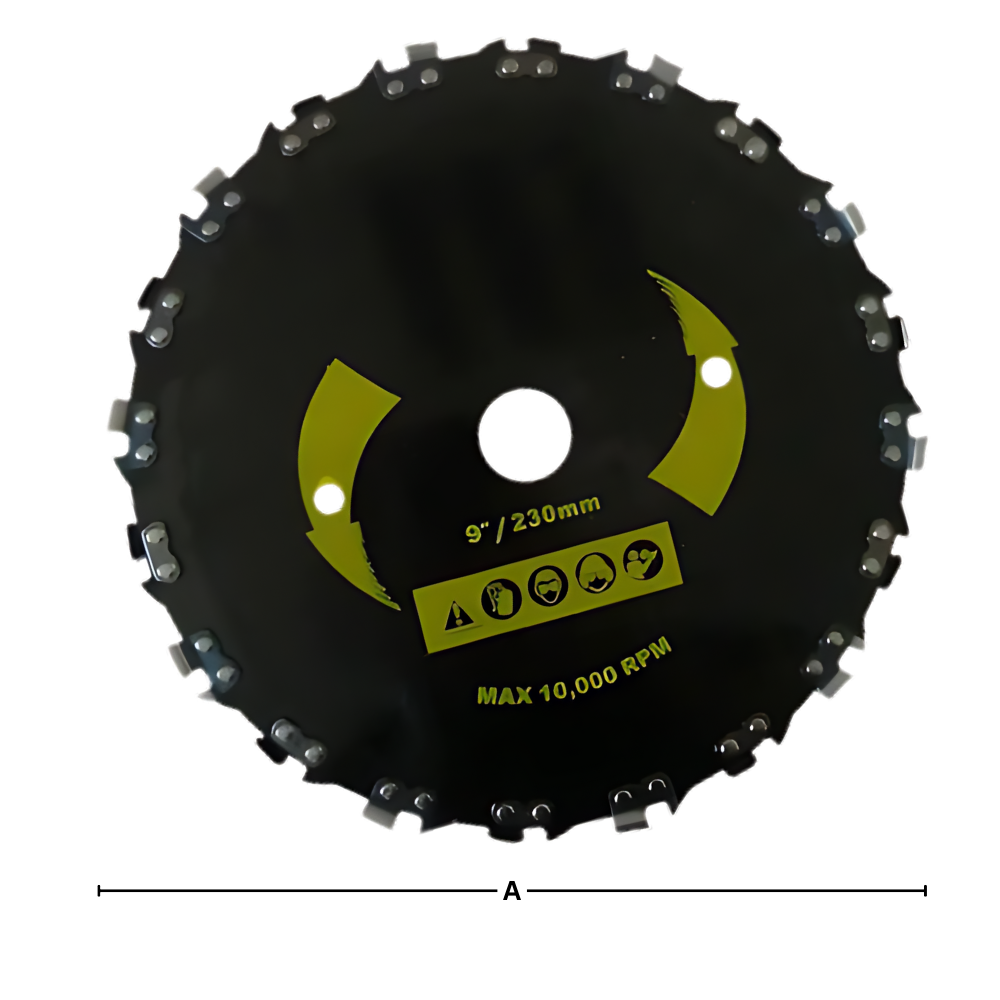 Trimmerhoved i stål med højt omdrejningstal
- Ozerty