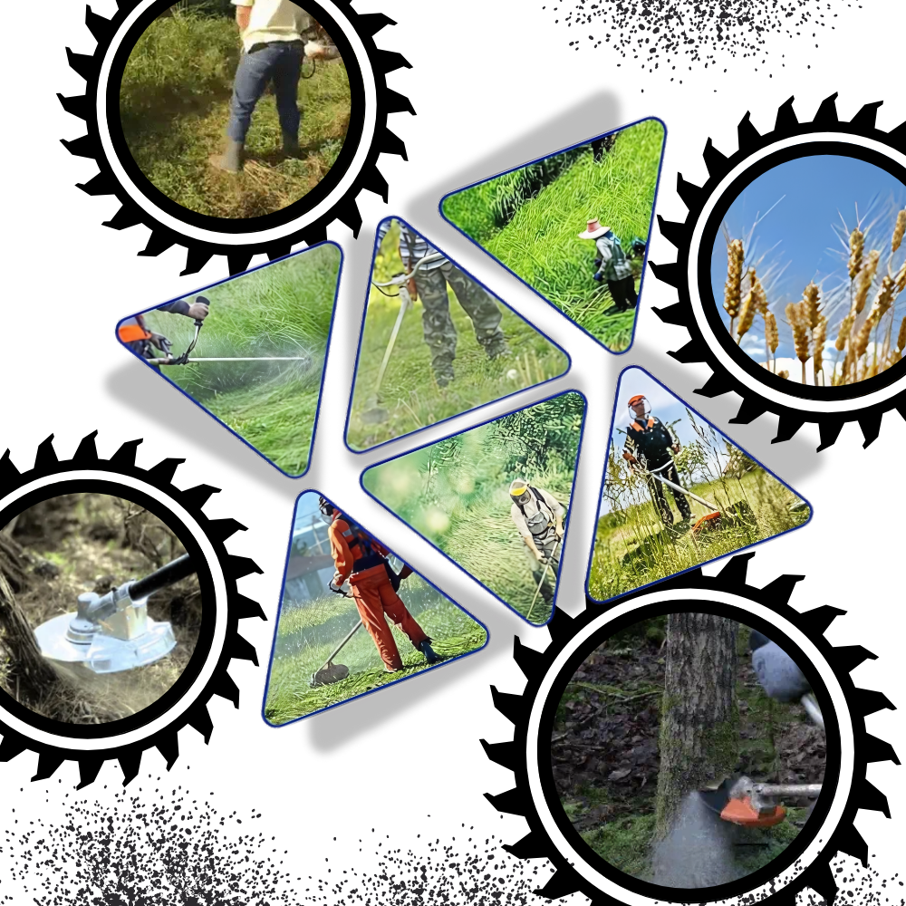 Trimmerhoved i stål med højt omdrejningstal
- Ozerty