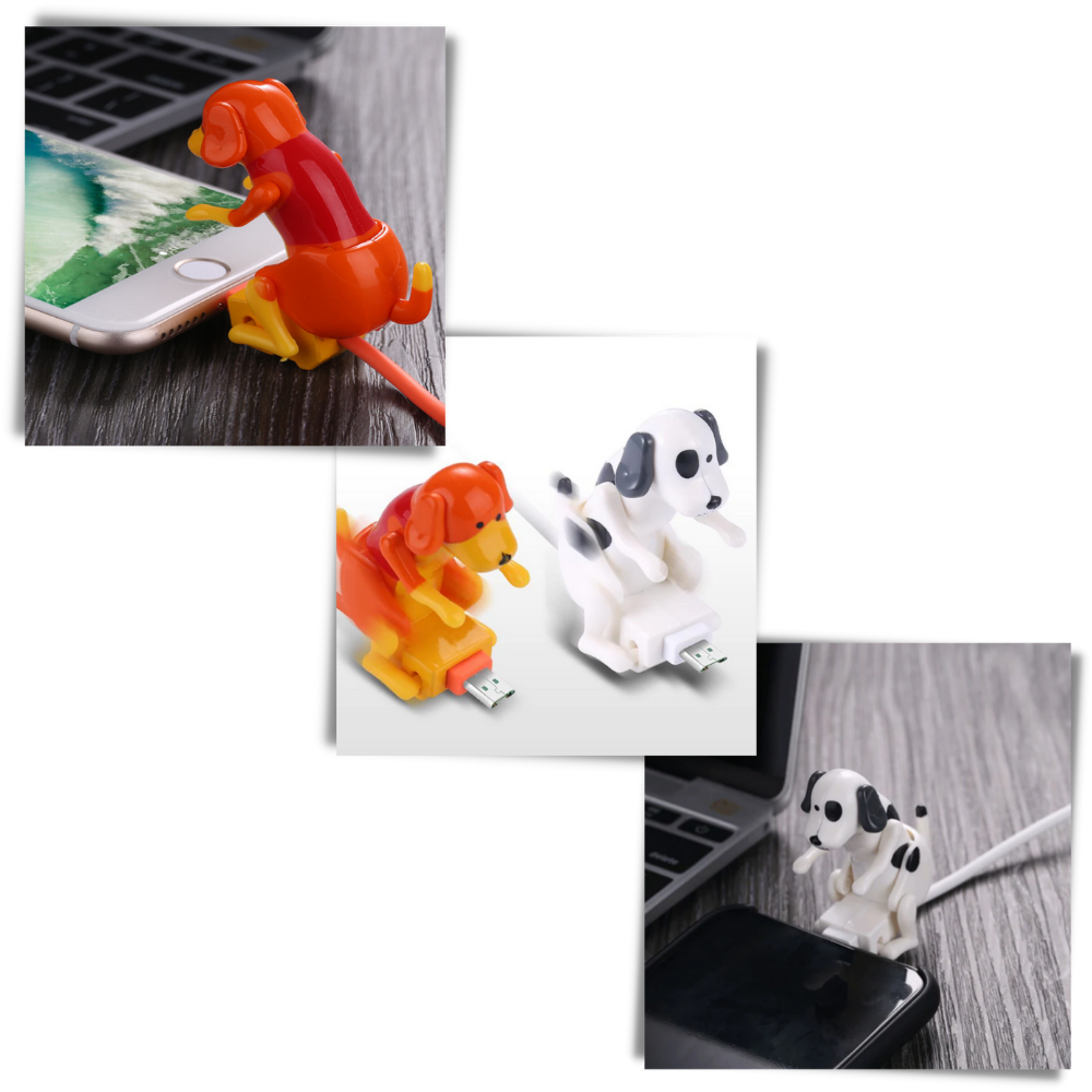 Kabel til hurtigopladning med gnubbende hund
- Ozerty