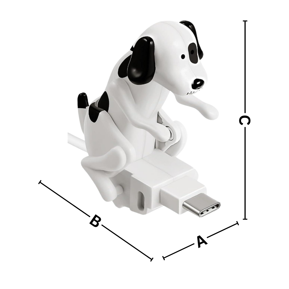 Kabel til hurtigopladning med gnubbende hund
- Ozerty