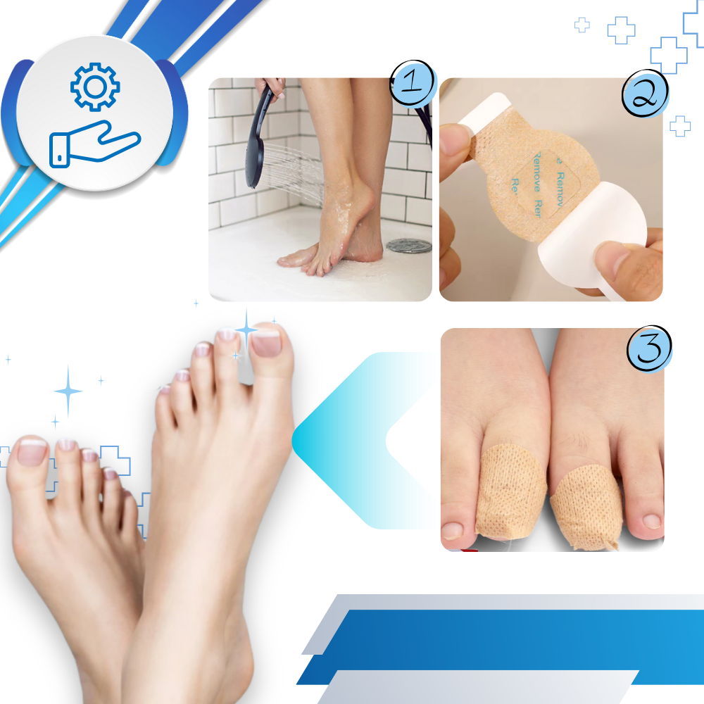 Fugtgivende Hydrogel Negleplaster - Ozerty