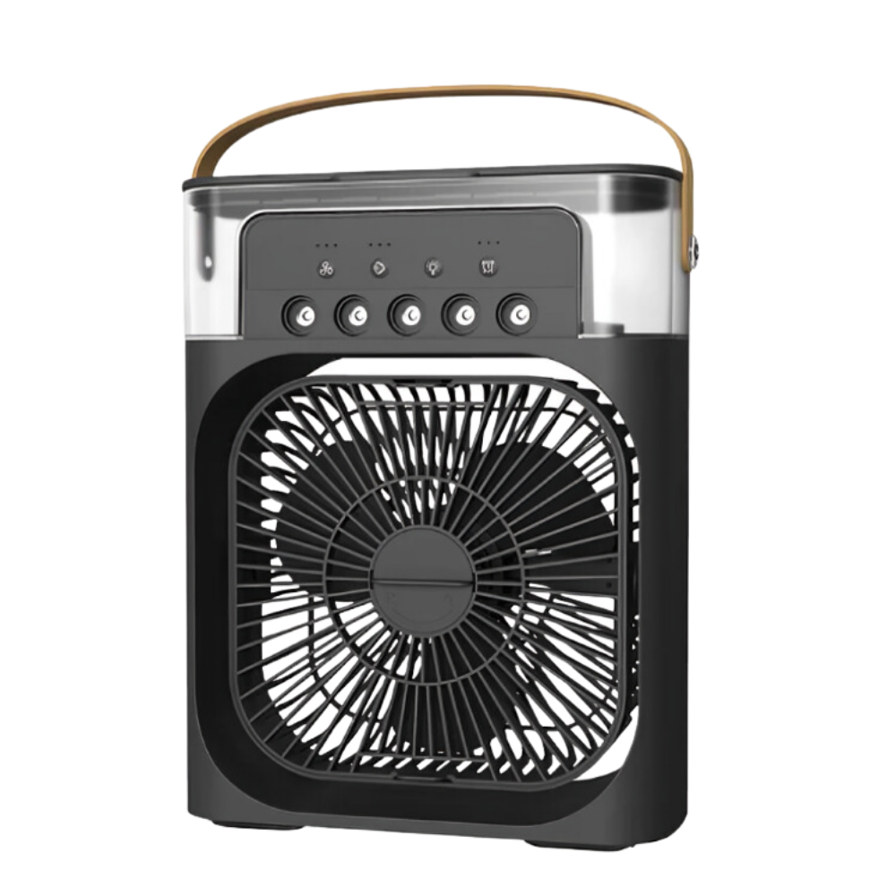 Hydrokølende lille transportabelt klimaanlæg
-Sort - Ozerty